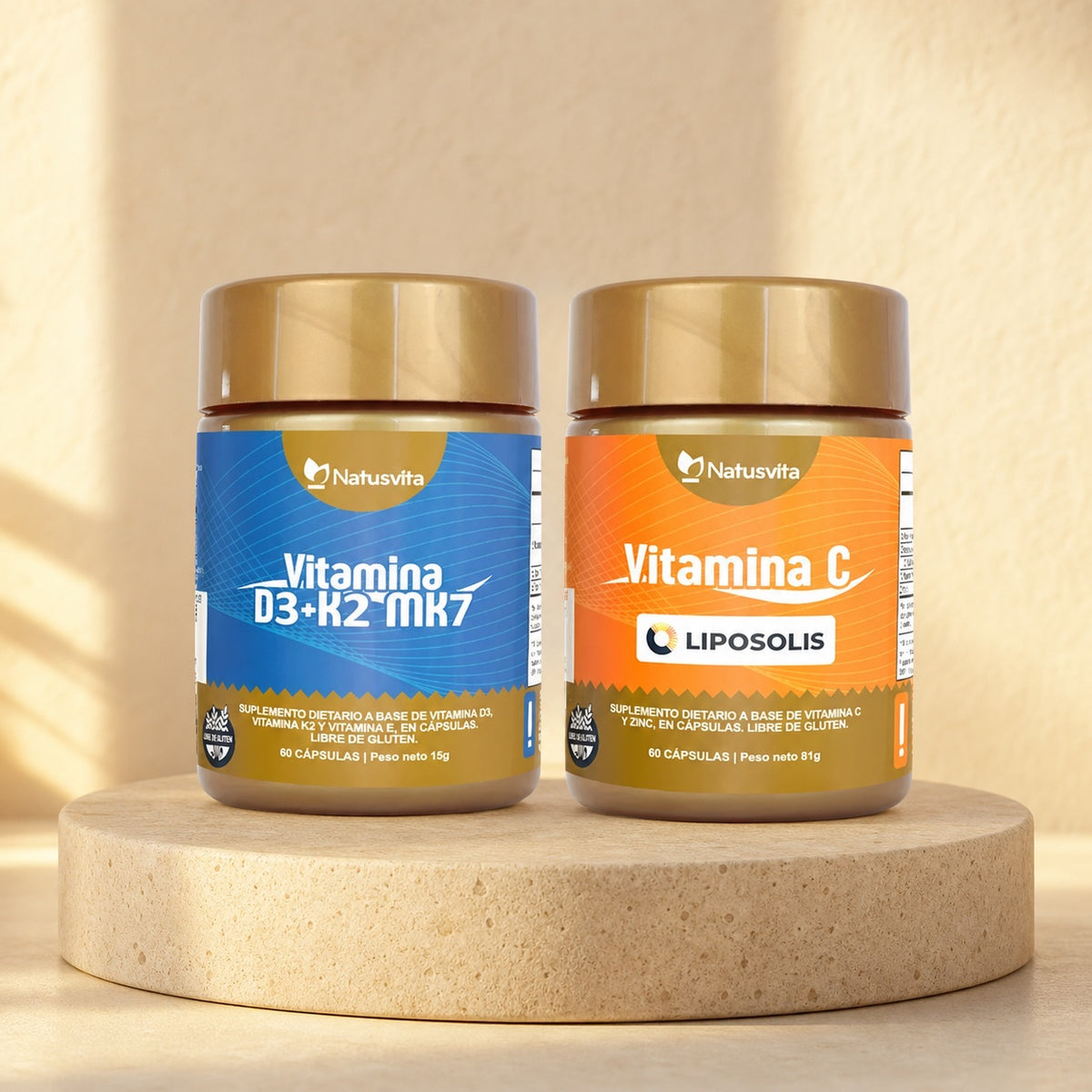 Kit Inmunidad — Vitamina C + Zinc Liposomal + Vitamina D3+K2 MK7