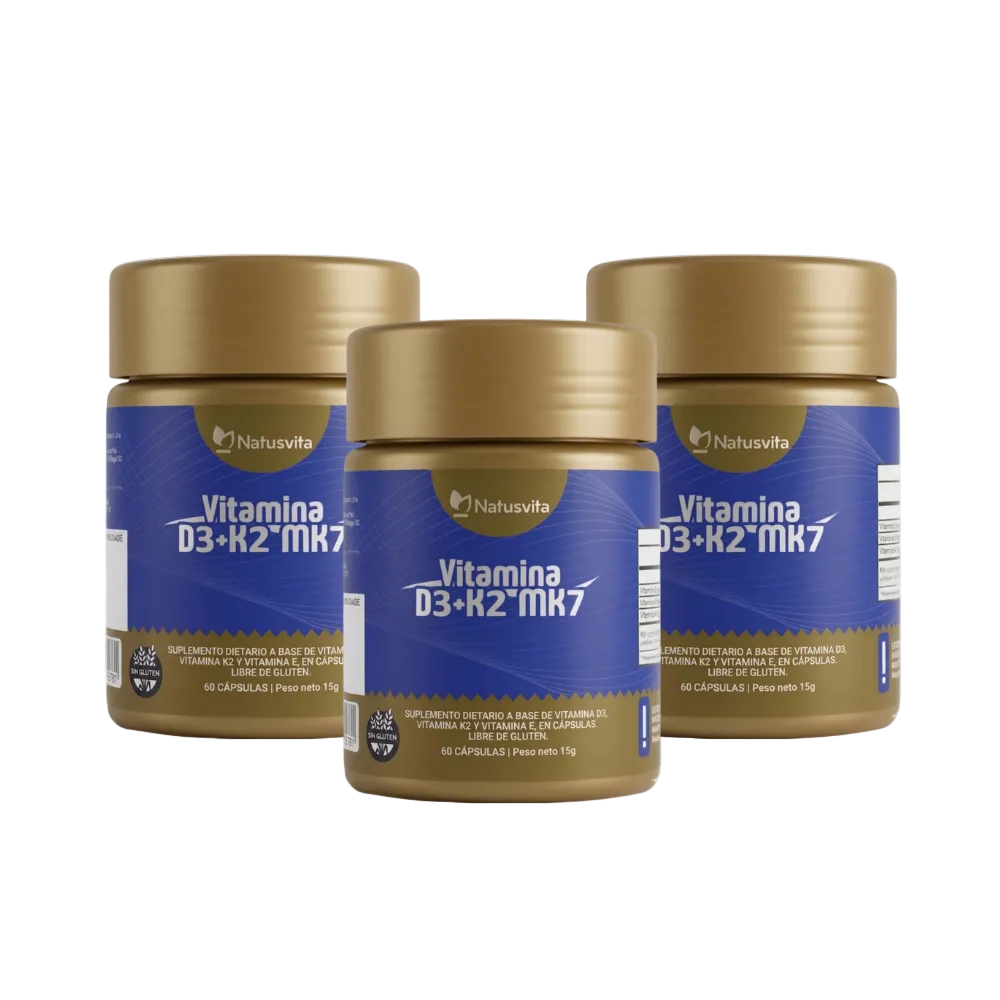 Vitamina D3 2.000 UI + K2 MK7 con MCT y Aceite de Oliva - Mini Softgel