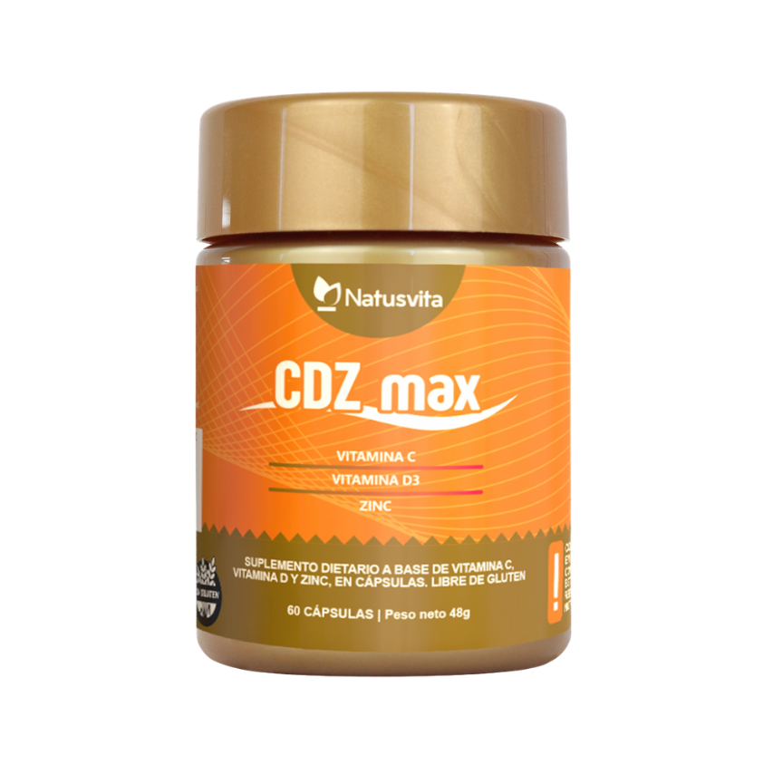CDZ Max (Vitamina C 1000mg + Vitamina D 2000ui + Zinc 29mg) - Cápsulas