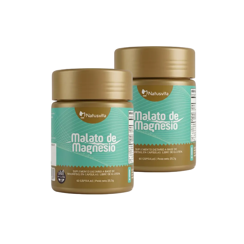Malato de Magnesio 96 mg Magnesio Elemental - Cápsulas