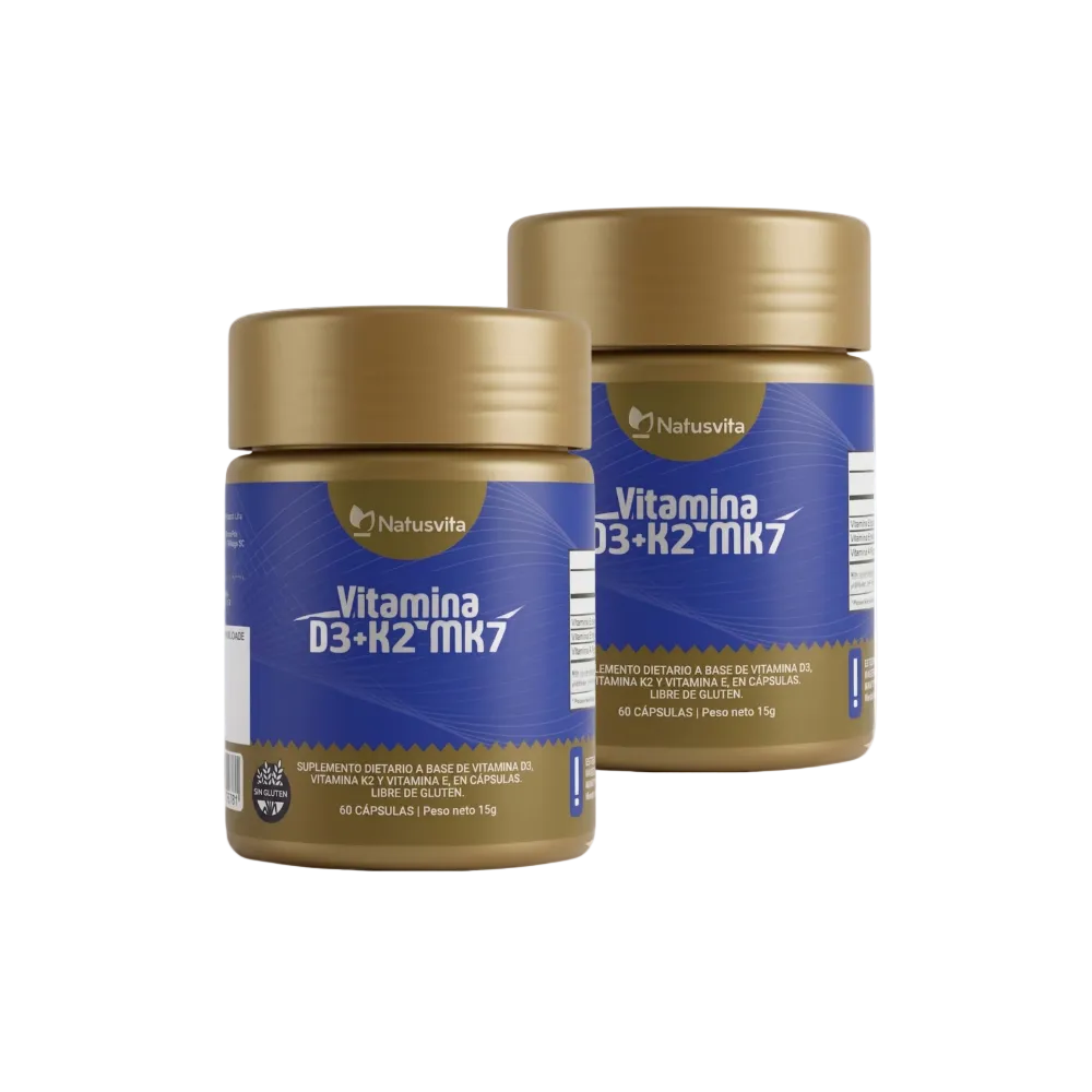 Vitamina D3 2.000 UI + K2 MK7 con MCT y Aceite de Oliva - Mini Softgel