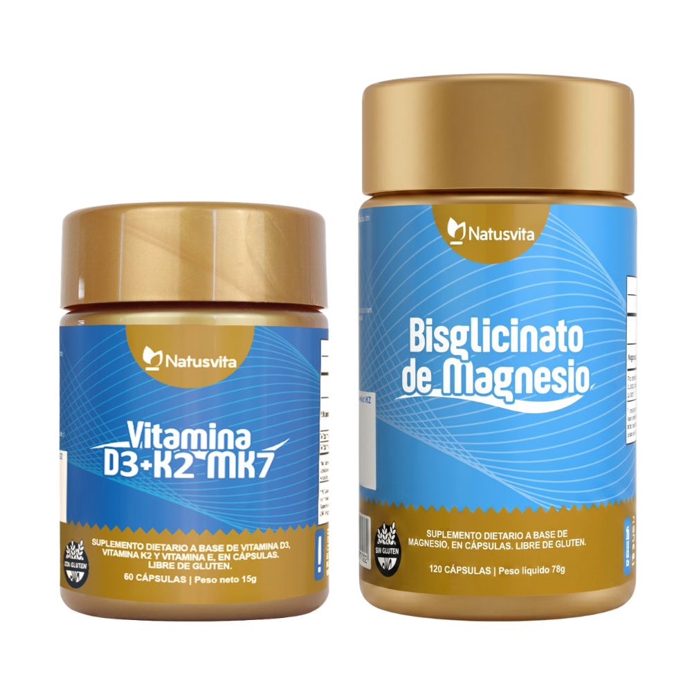 Kit Salud Ósea — Magnesio Bisglicinato + Vitamina D3+K2 MK7