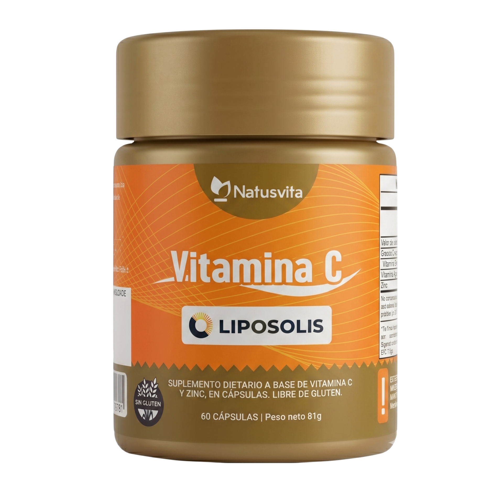 Vitamina C Liposomal 500 mg + Zinc Bisglicinato - Softgel