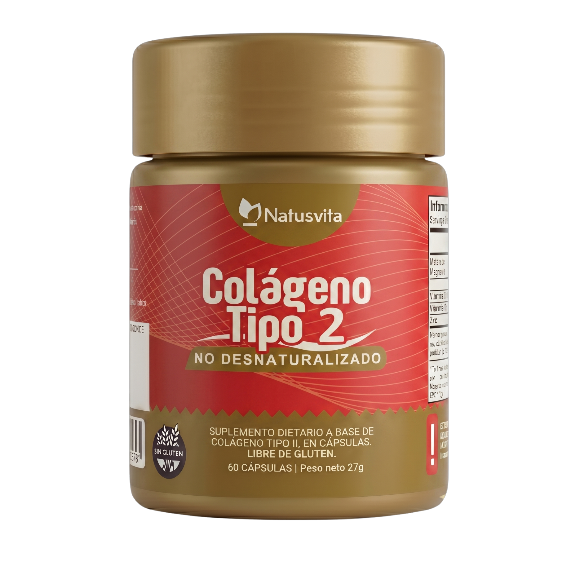 Colágeno Tipo 2 UC II. No Desnaturalizado 40 mg - Cápsulas