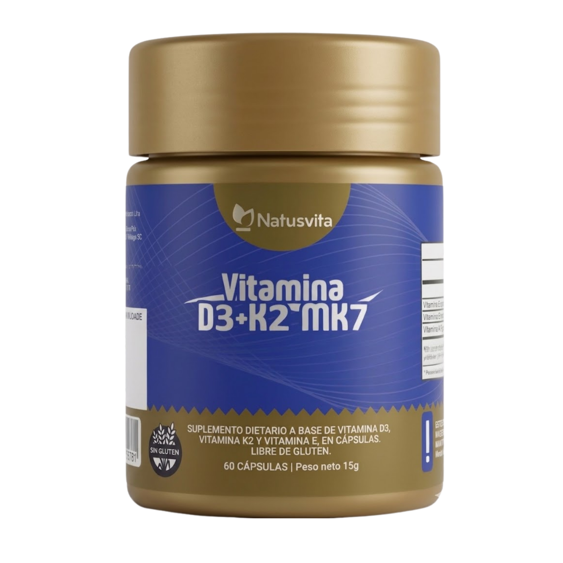 Vitamina D3 2.000 UI + K2 MK7 con MCT y Aceite de Oliva - Mini Softgel