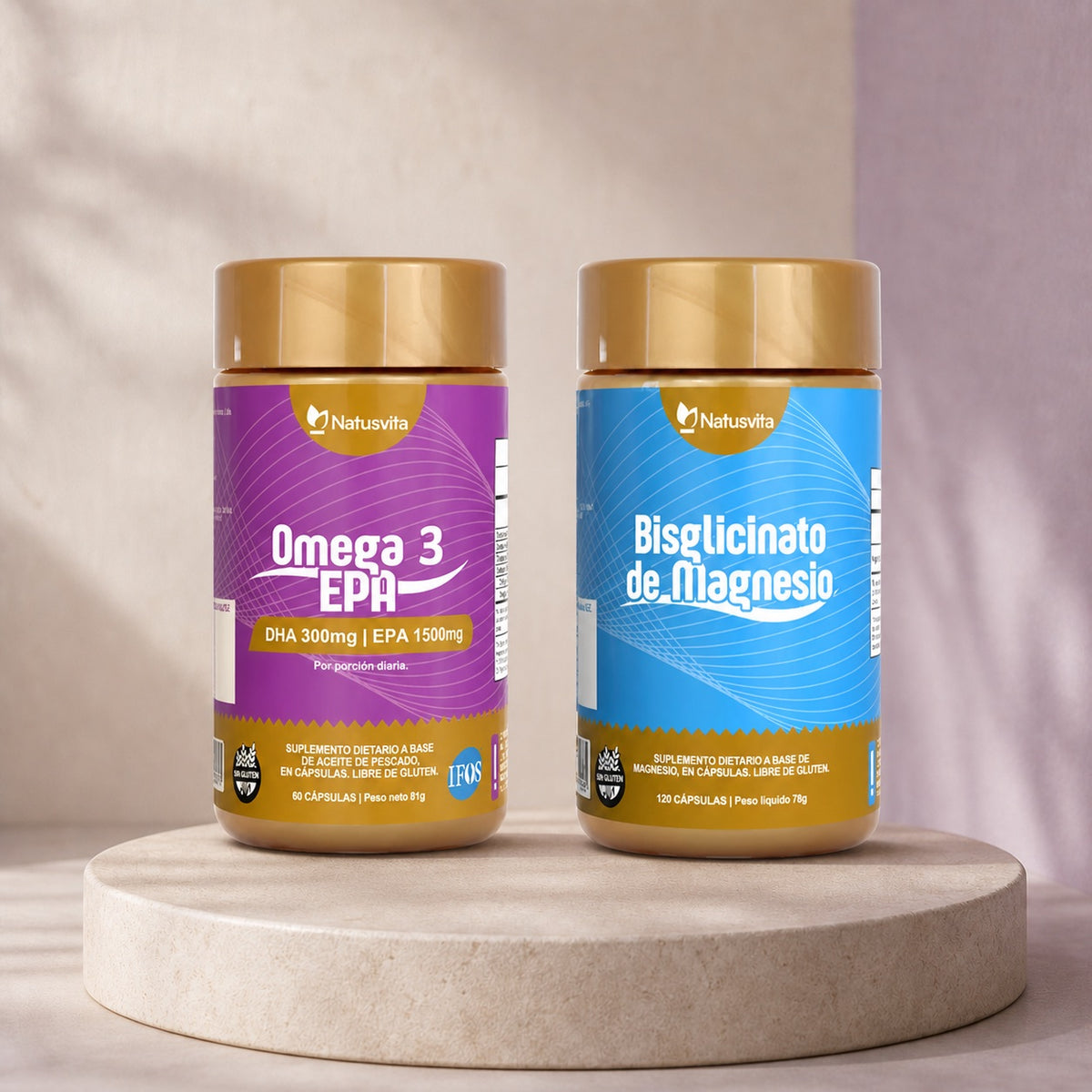 Kit Calma — Magnesio Bisglicinato + Omega 3 IFOS