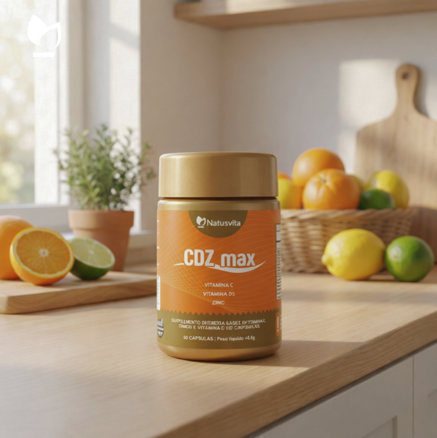 CDZ Max (Vitamina C 1000mg + Vitamina D 2000ui + Zinc 29mg) - Cápsulas