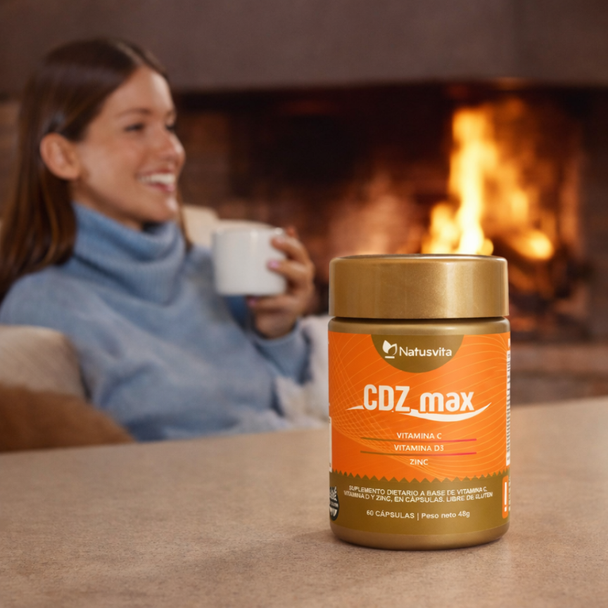 CDZ Max (Vitamina C 1000mg + Vitamina D 2000ui + Zinc 29mg) - Cápsulas