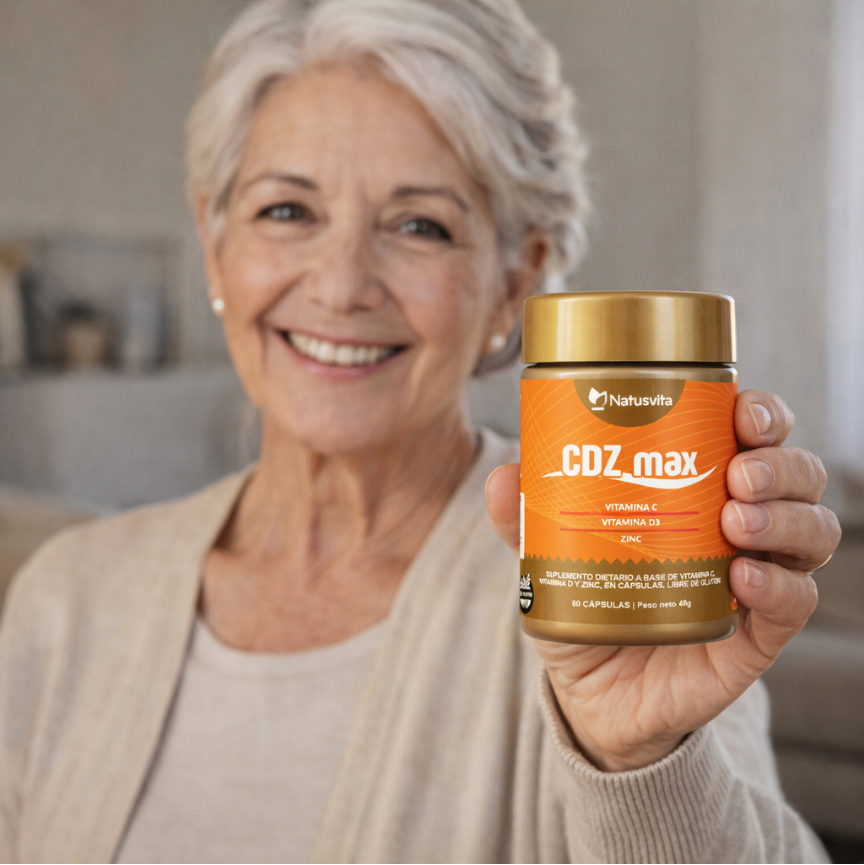 CDZ Max (Vitamina C 1000mg + Vitamina D 2000ui + Zinc 29mg) - Cápsulas