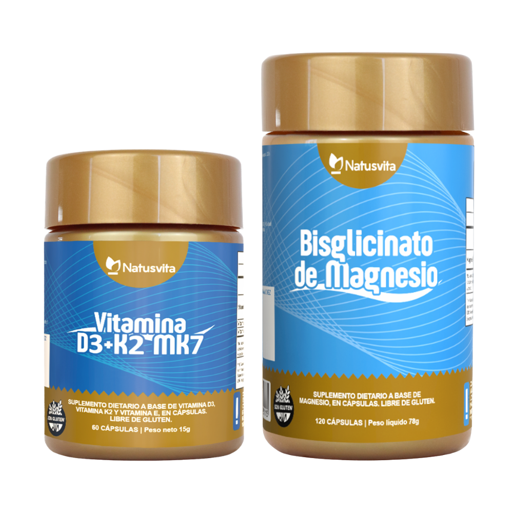 Kit Salud Ósea — Magnesio Bisglicinato + Vitamina D3+K2 MK7