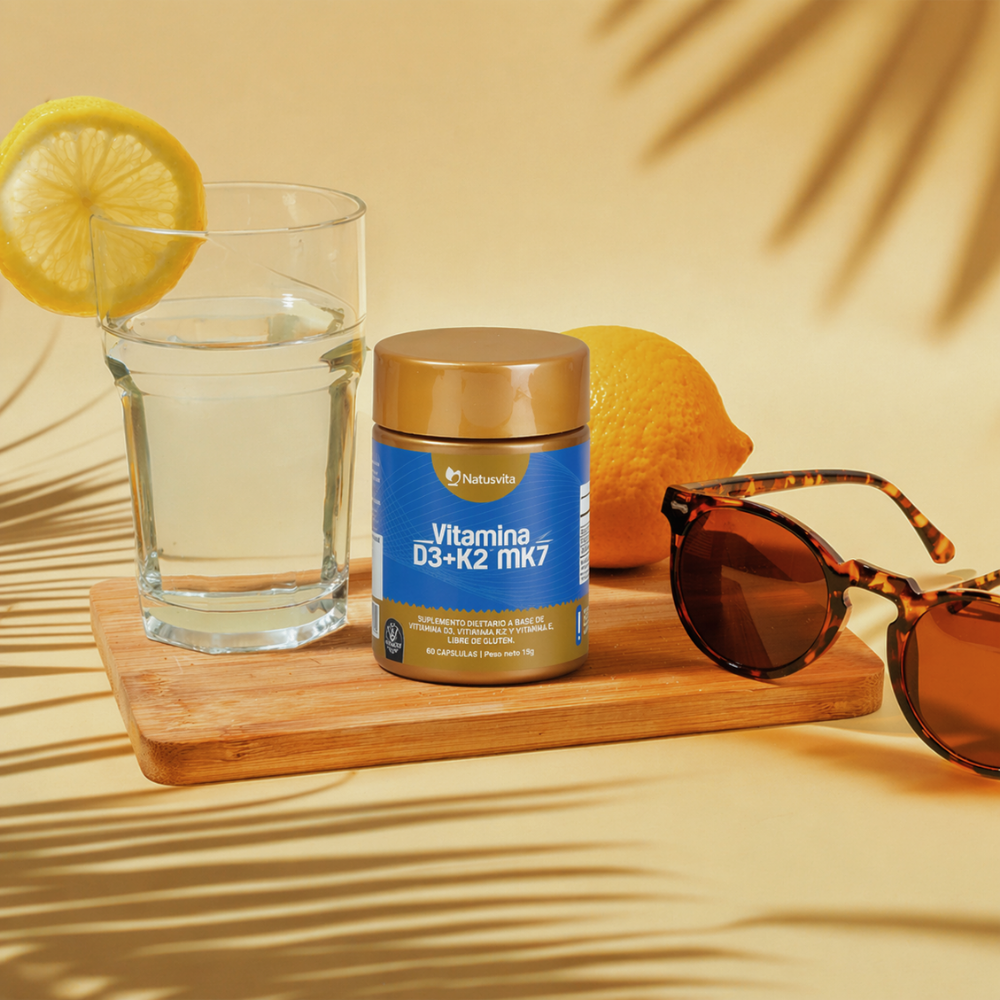 Vitamina D3 2.000 UI + K2 MK7 con MCT y Aceite de Oliva - Mini Softgel