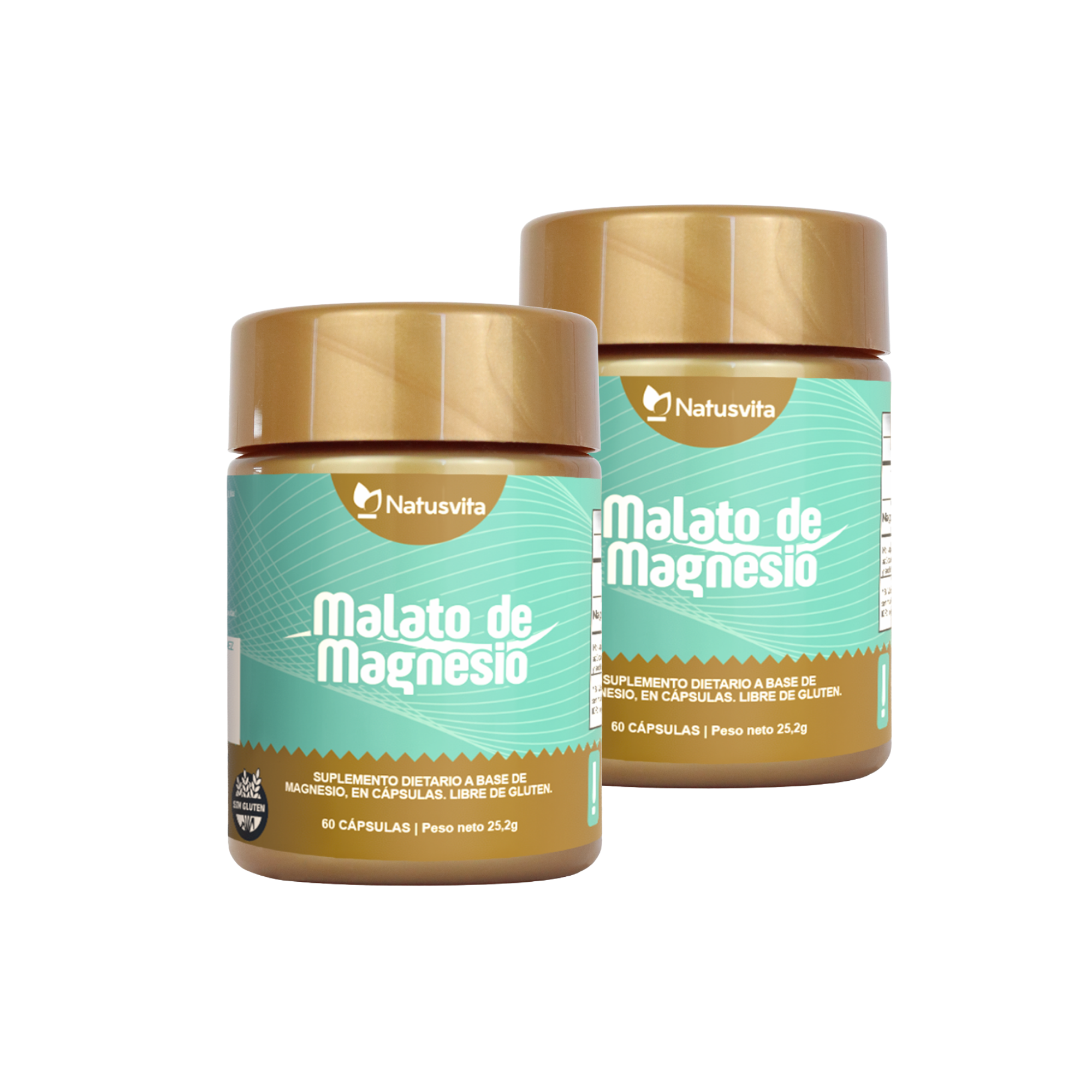 Malato de Magnesio 96 mg Magnesio Elemental - Cápsulas